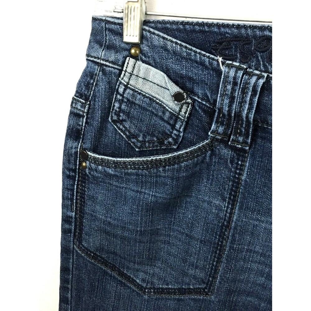 Esprit Straight Leg Dark Wash Y2K Jeans Women Tag 29x32 Measures 32x31 Retro - Picture 3 of 8
